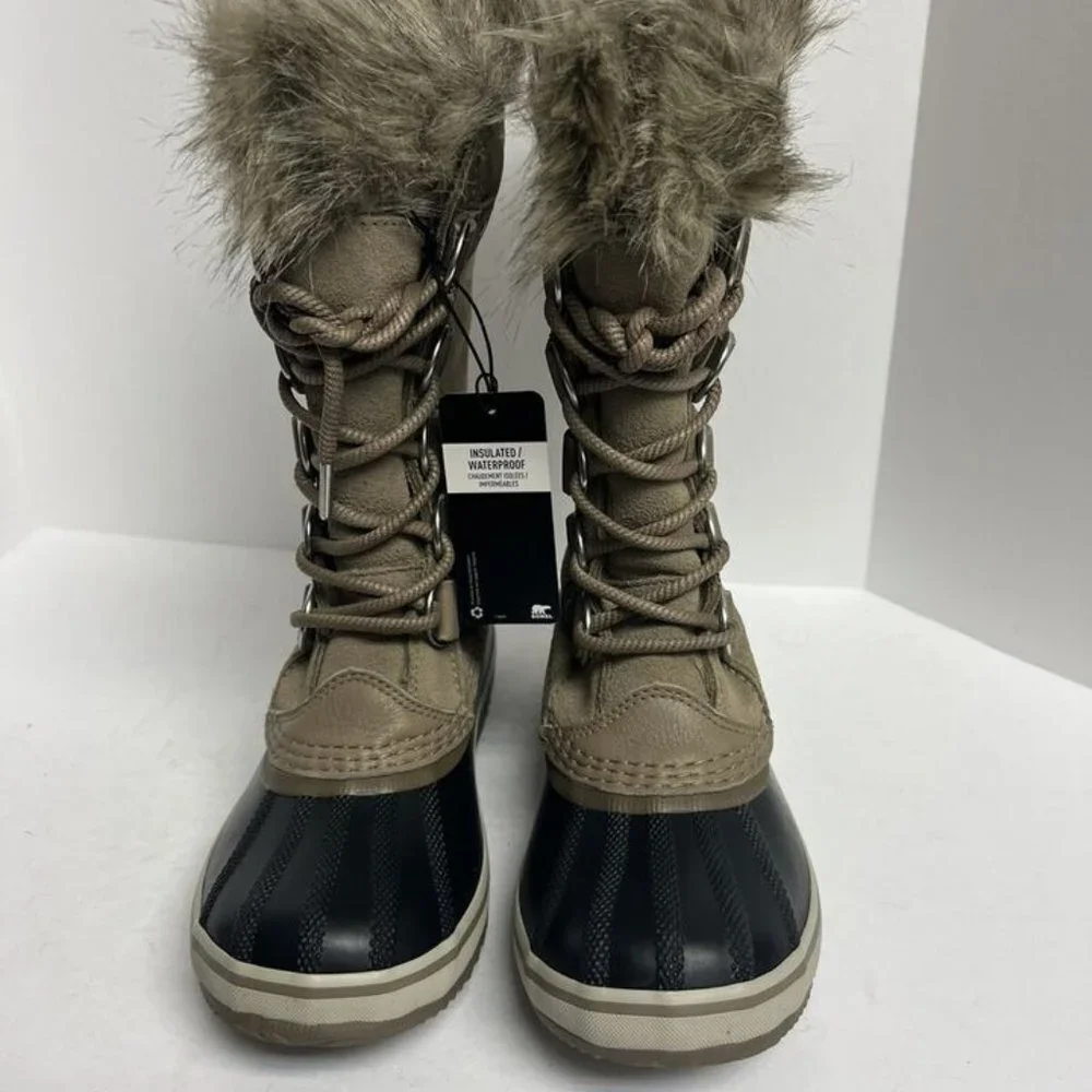 Sorel Women's Joan Of Arctic Waterproof Winter Boots Khaki, Size 6M